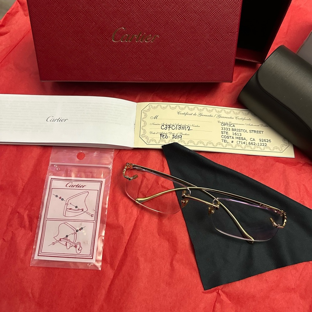 Cartier Gold Jaguar Limited Edition Glasses